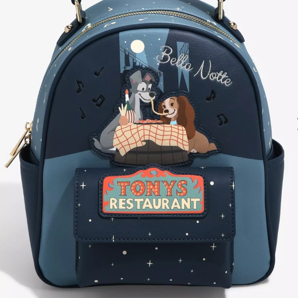 Our Universe Lady and the Tramp Bella Notte Mini Backpack Disney